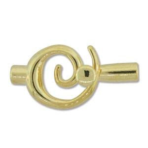 Swirl Clasp, Gold