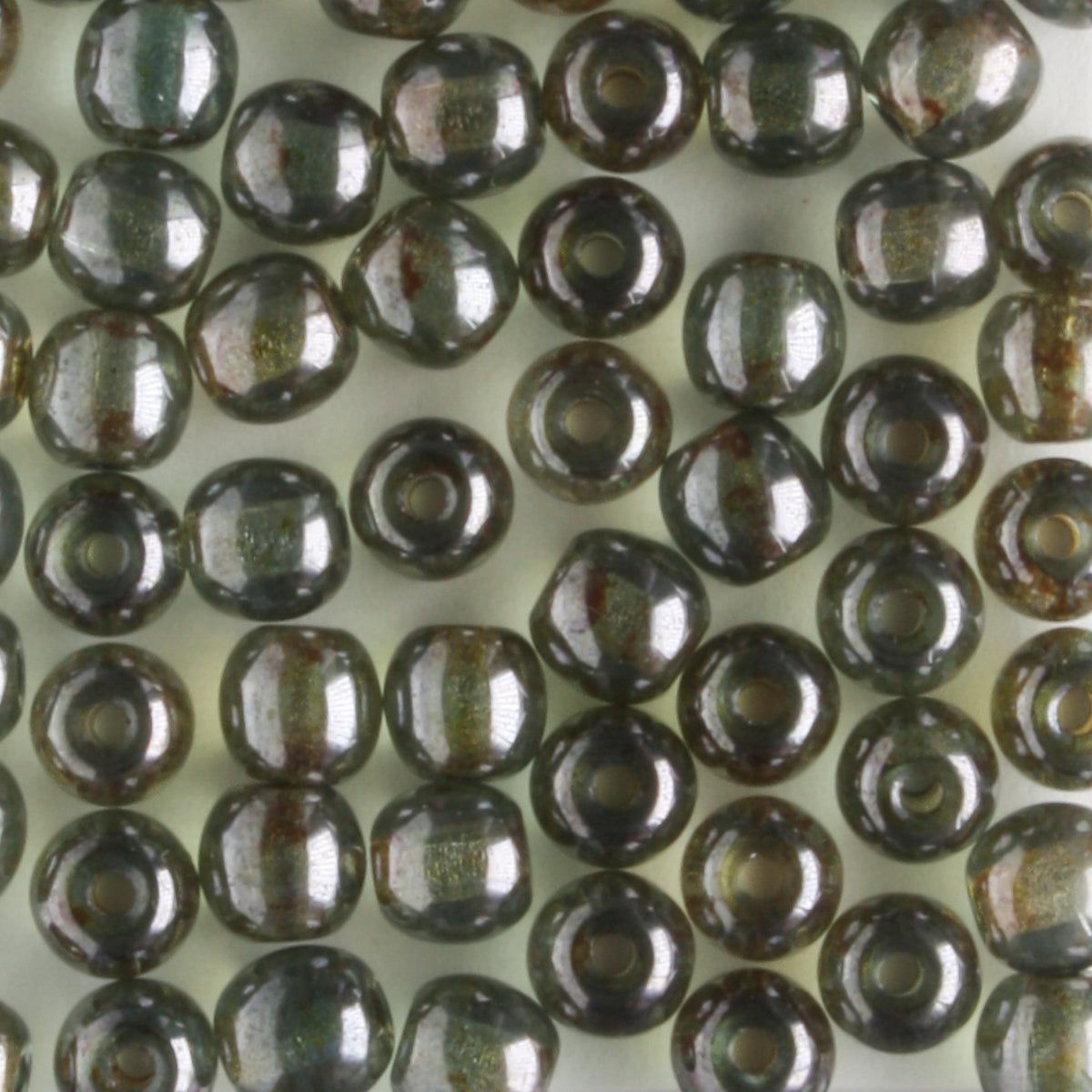 4mm Druk Lumi Green - 100 beads