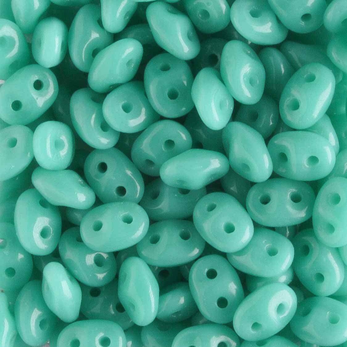 Superduo Turquoise Green