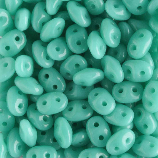 Superduo Turquoise Green