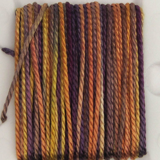 Hand Dyed Shiny Silk Yarn - 6 Yard Bobbin