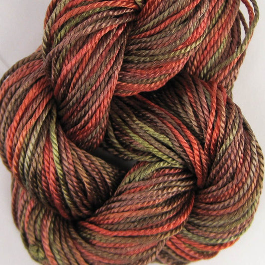 Hand Dyed Shiny Silk Yarn - 36 Yard Skein