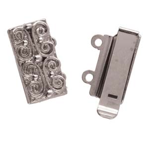 2 Strand Clasp Silver