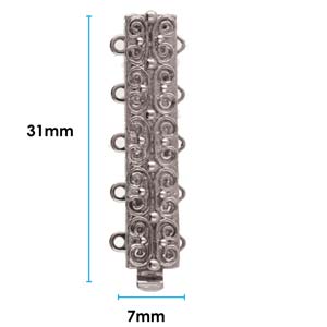 5 Strand Clasp Silver