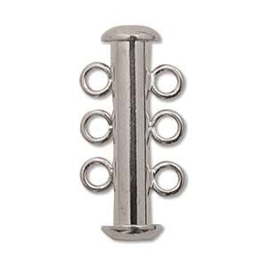 3 Strand Slide Clasp Silver
