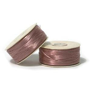 Nymo Size D Bobbin Rosey Mauve - each