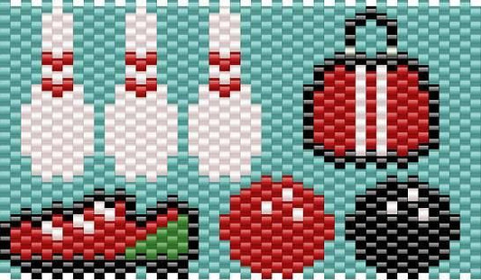 Ten Pin Bowling 2 Pen Pattern - PDF