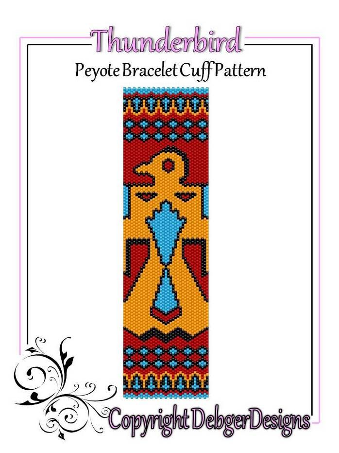 Thunderbird Bracelet Pattern - PDF