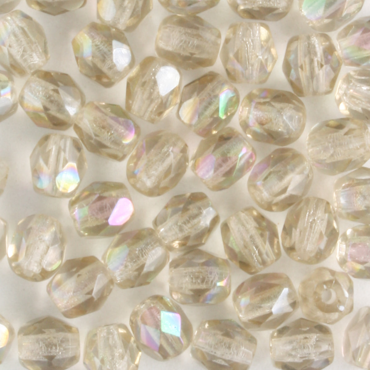 4mm Round Fire Polish Smoked Topaz Amesit