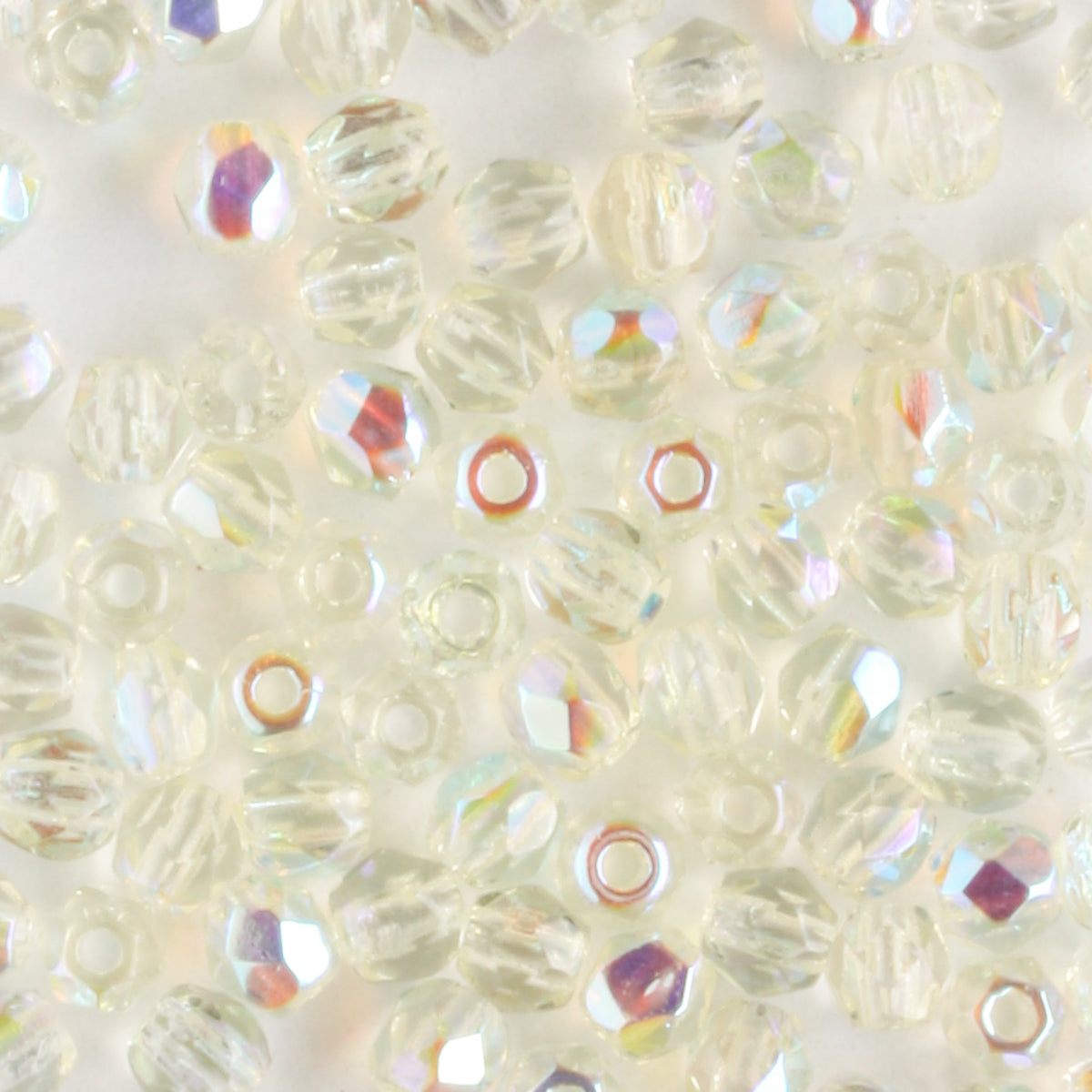 3mm Round Fire Polish Jonquil AB
