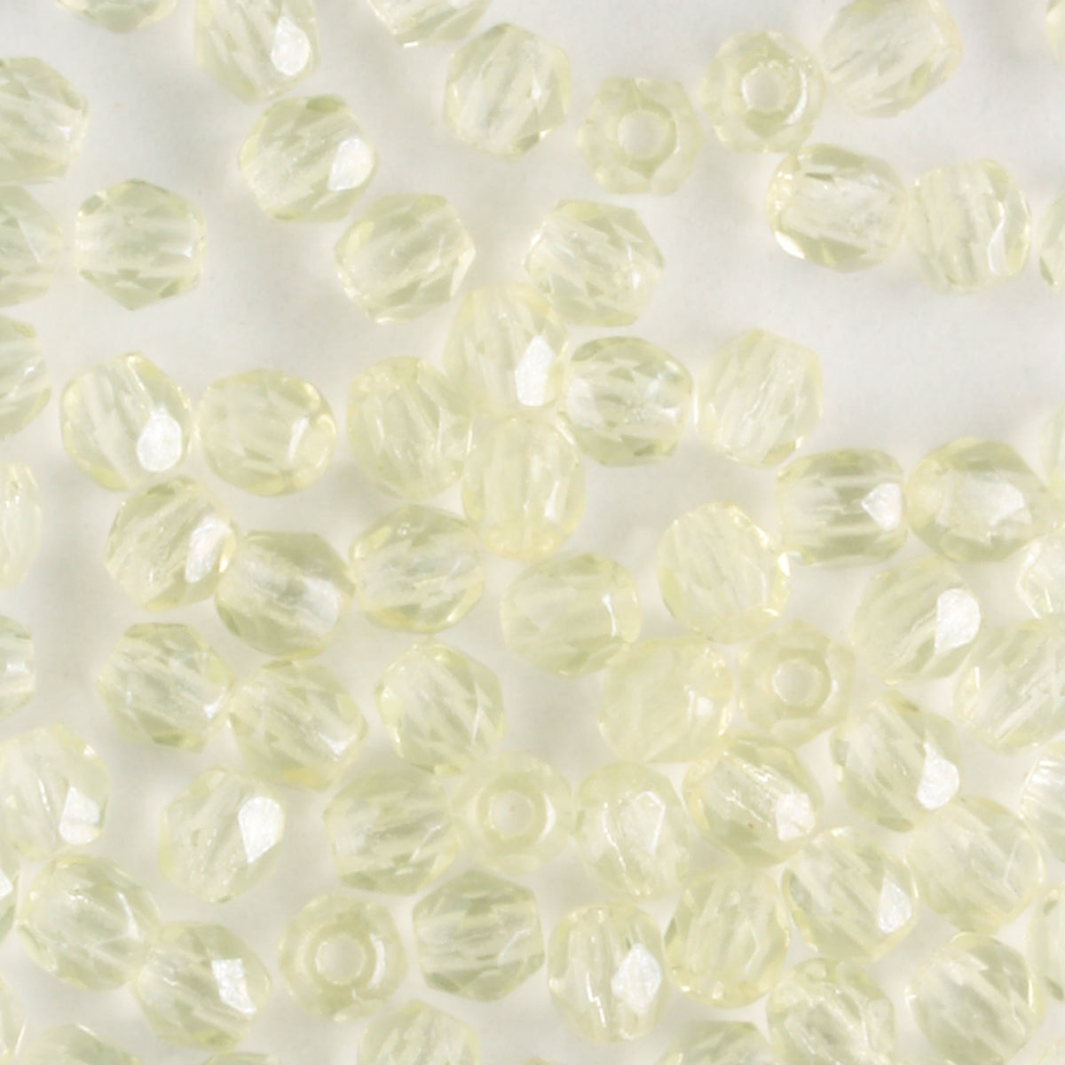 3mm Round Fire Polish Jonquil Luster