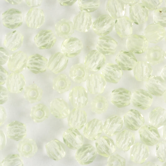 3mm Round Fire Polish Jonquil