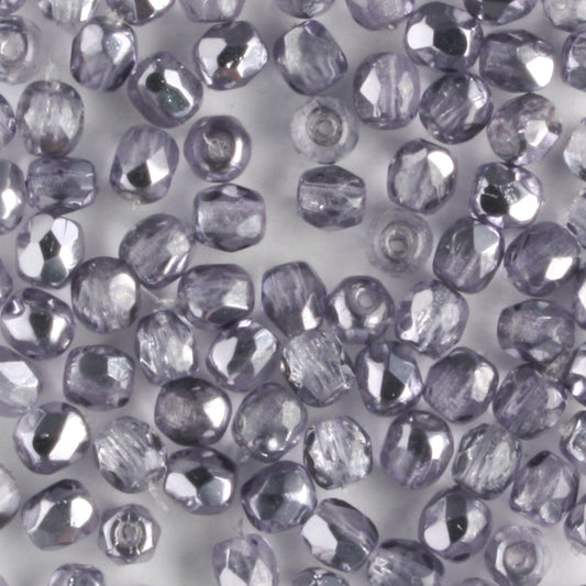 3mm Round Fire Polish Mirror Tanzanite