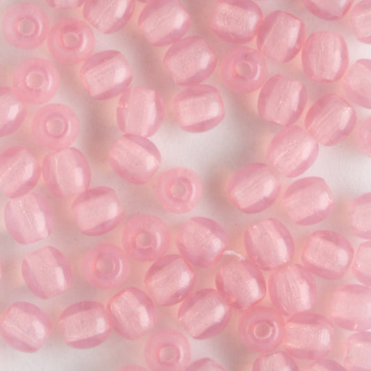 3mm Druk Milky Pink - 100 eads