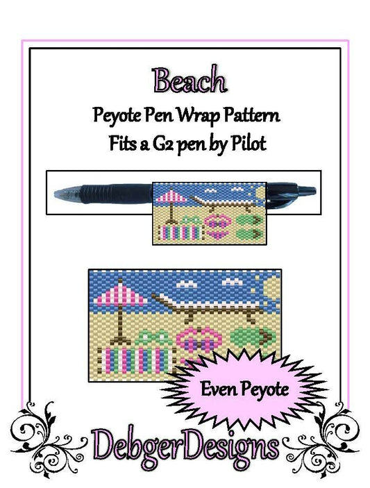 Beach Pen Wrap Pattern - PDF