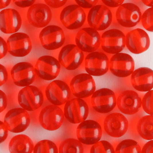4mm Druk Hyacinth - 100 beads