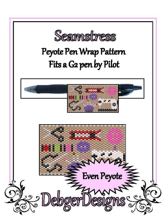 Seamstress Pen Wrap Pattern - PDF