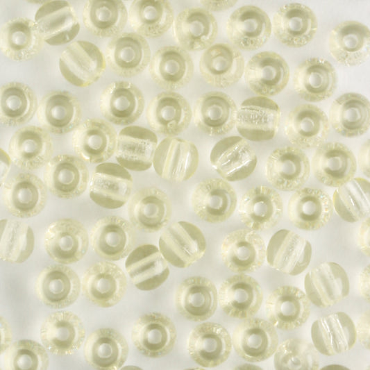 3mm Druk Yellow - 100 beads