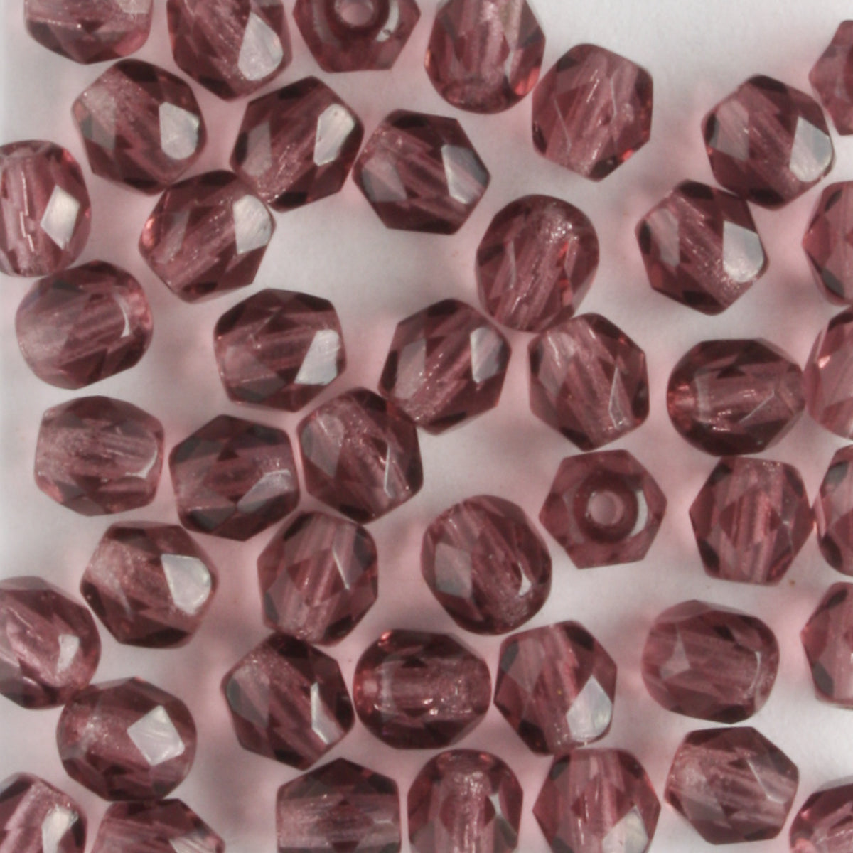 4mm Round Fire Polish Purple