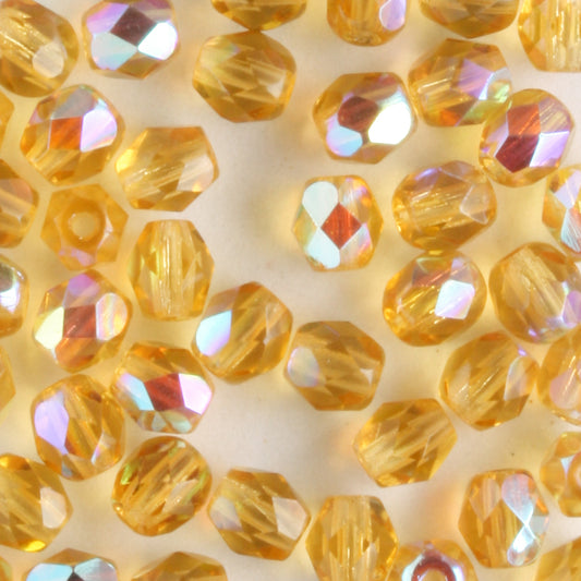 4mm Round Fire Polish Topaz