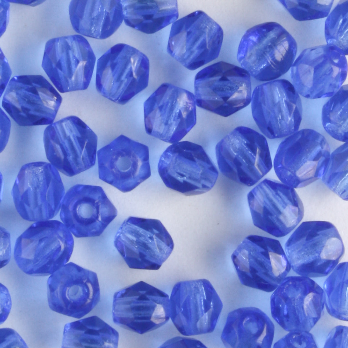 4mm Round Fire Polish Blue