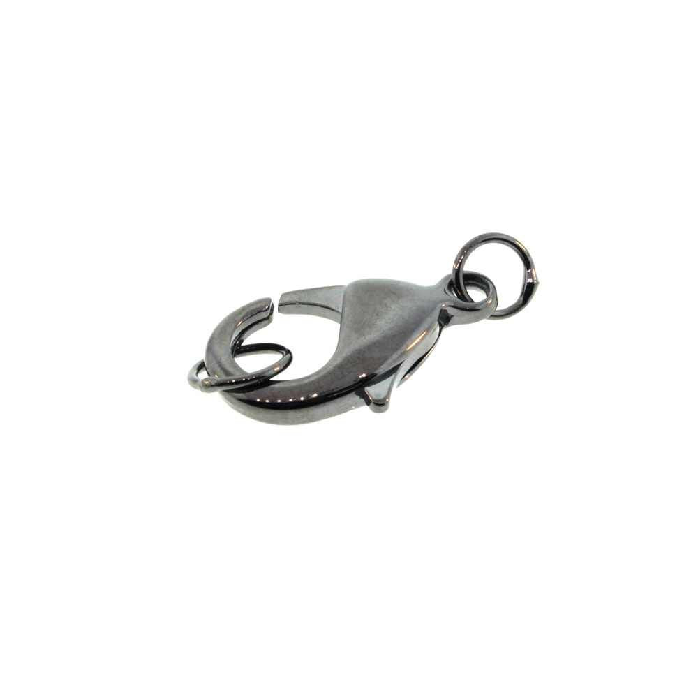 Lobster Clasp Gunmetal - qty 6