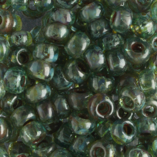 6-4506 Transparent Olivine Picasso