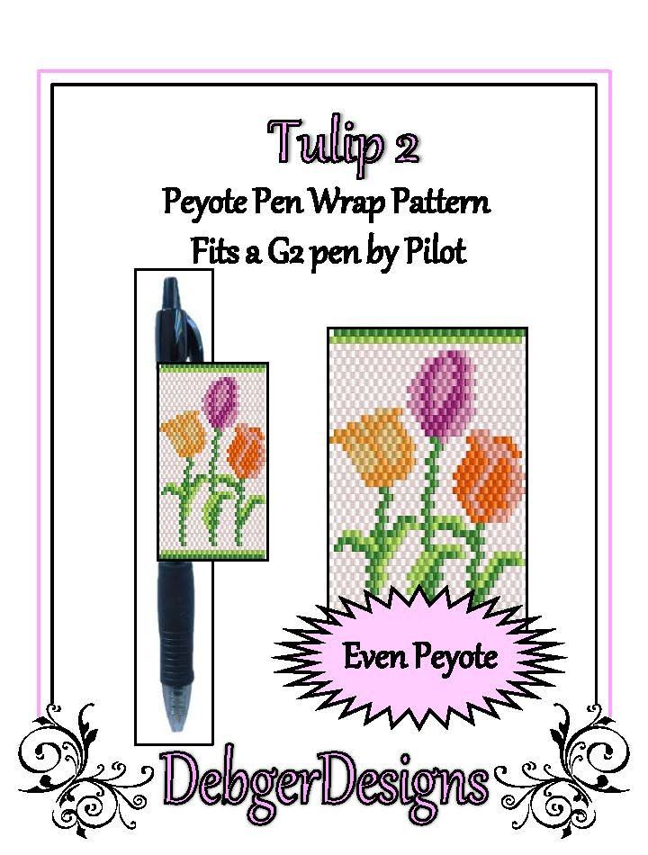 Tulip 2 Pen Wrap Pattern - PDF