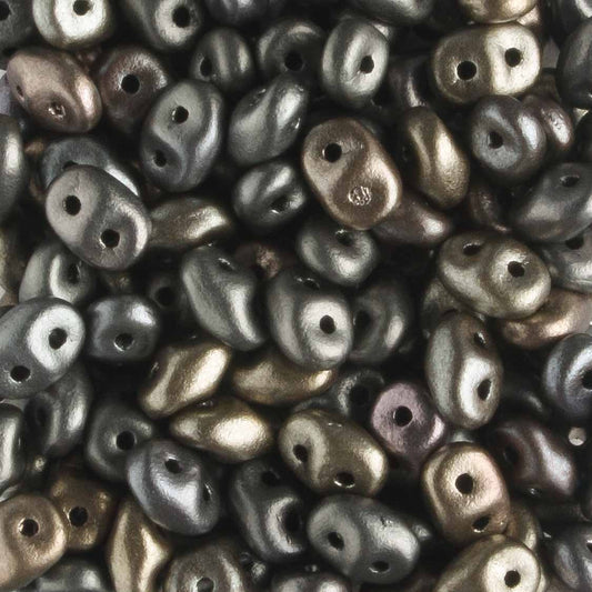 Superduo Crystal Grey Rainbow