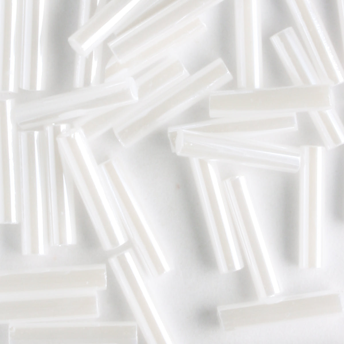 9mm Bugle Opaque Ceylon White