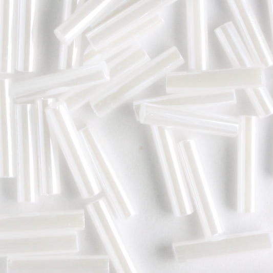 9mm Bugle Opaque Ceylon White