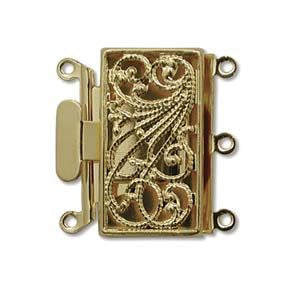 3 Strand Clasp Gold