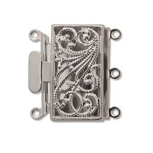 3 Strand Clasp Silver