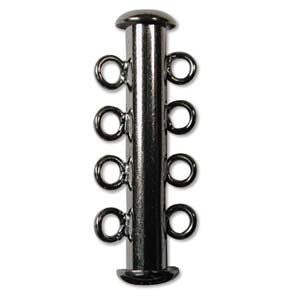 4 Strand Slide Clasp Black Oxide