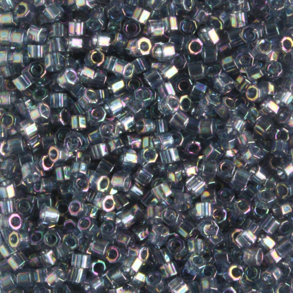 DBH0111 Transparent Rainbow Luster Light Grey
