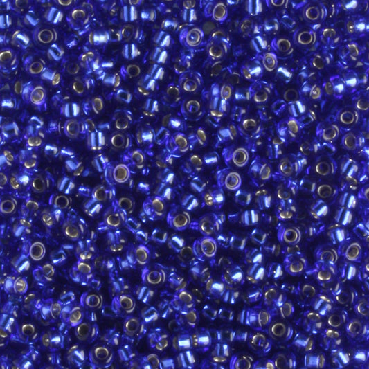 15-0020 Silver Lined Transparent Cobalt