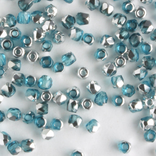 True 2mm Round Fire Polish Aqua Labrador