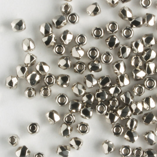 True 2mm Round Fire Polish Nickle Plate