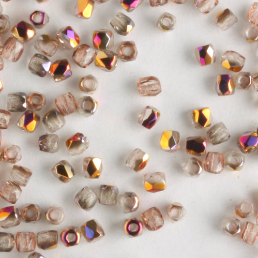 True 2mm Round Fire Polish Crystal Slipert