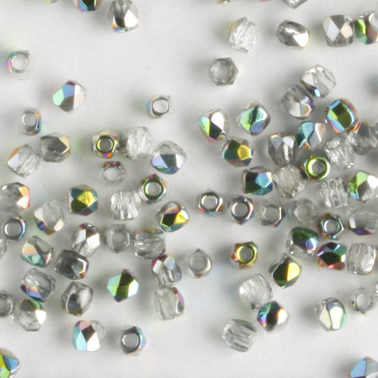 True 2mm Round Fire Polish Crystal Vitrail