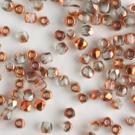 True 2mm Round Fire Polish Crystal Sunset
