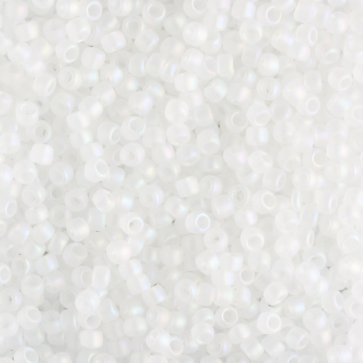 15/0 Transparent Rainbow Frosted Crystal - 5 grams