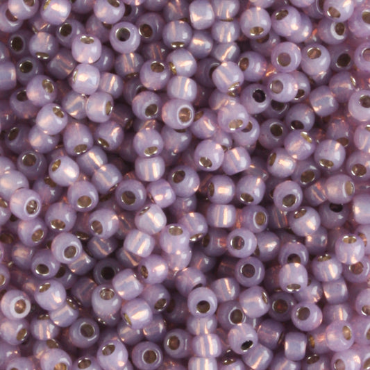 11/0 PermaFinish Silver Lined Milky Amethyst - 10 grams