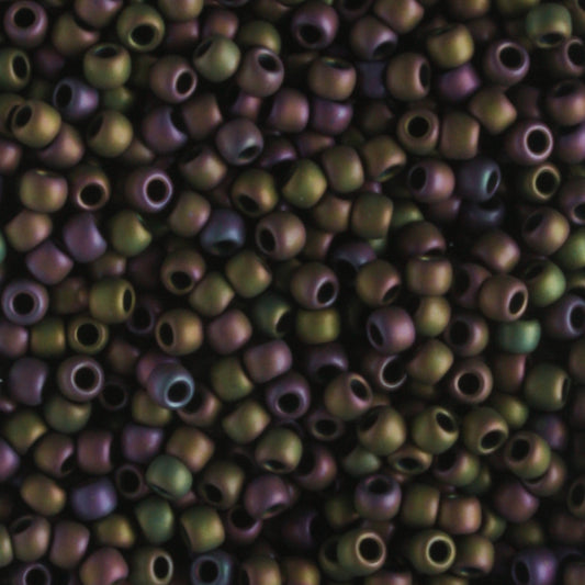 11/0 Frosted Metallic Iris Purple - 10 grams