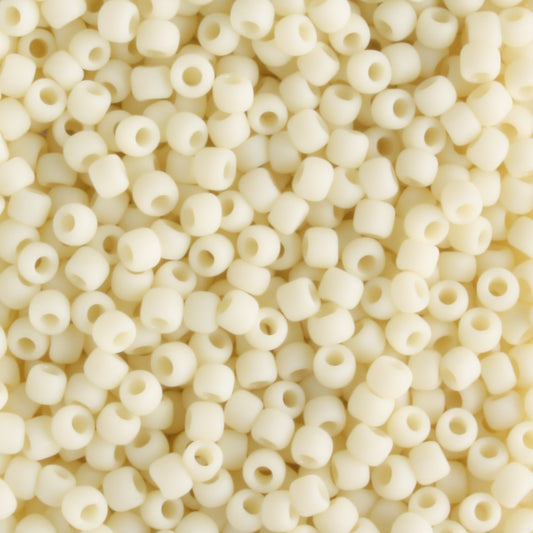 11/0 Opaque Frosted Light Beige - 10 grams