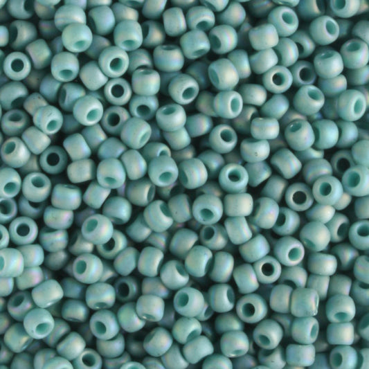 11/0 Semi Glazed Rainbow Turquoise - 10 grams