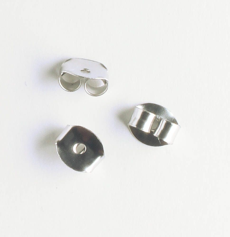 Earring Back - Stainless - Pair