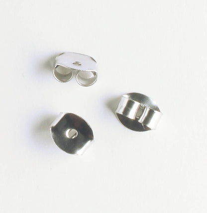 Earring Back - Stainless - Pair