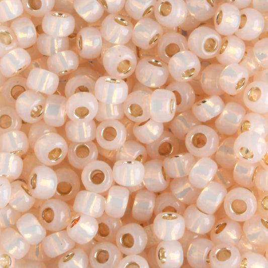 8/0 PermaFinish Silver Lined Milky Peachy Pink - 10 grams