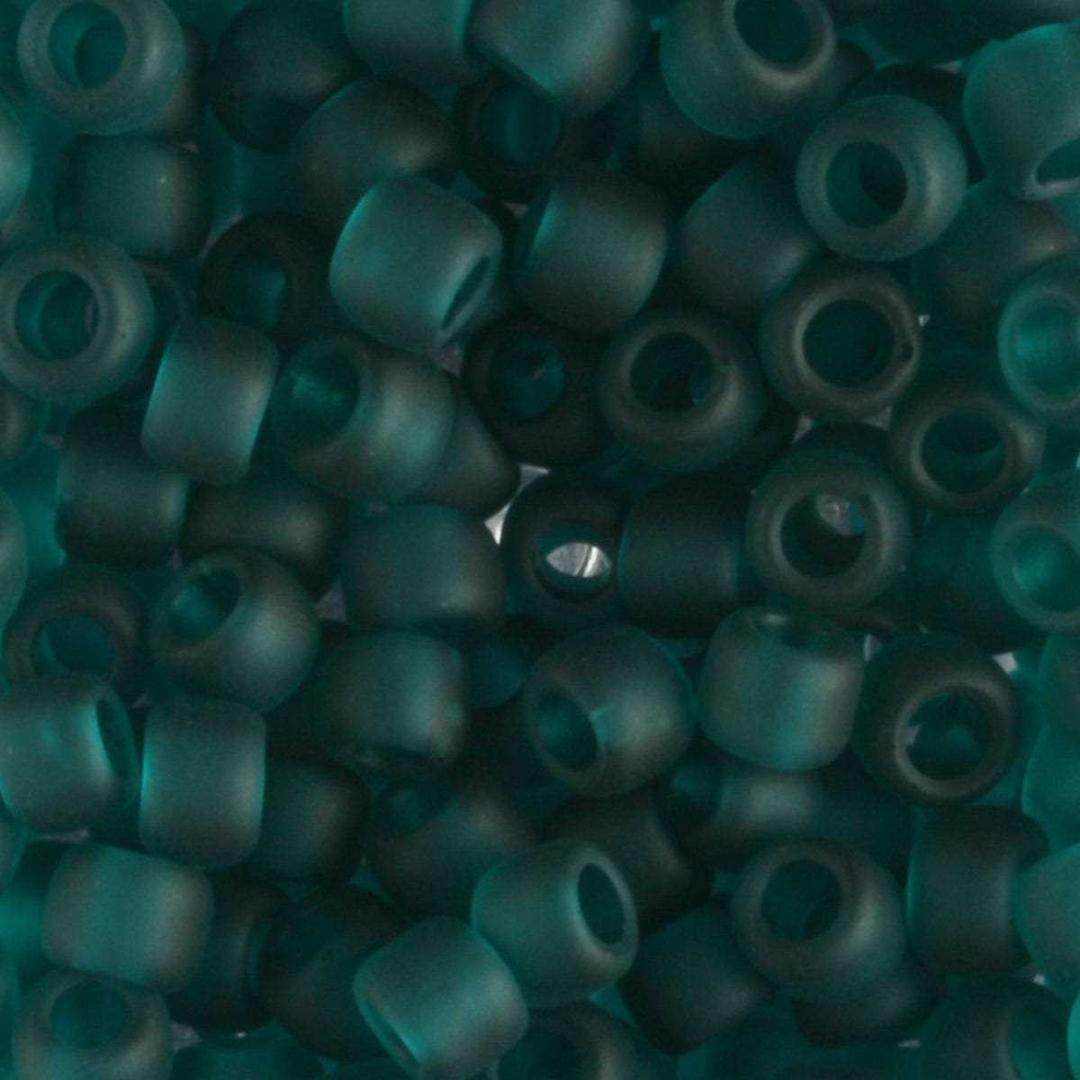 6/0 Transparent Frosted Teal - 10 grams